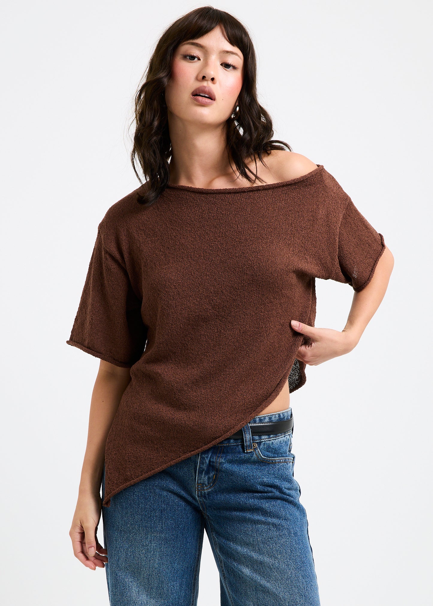 Asymmetric Knit Top