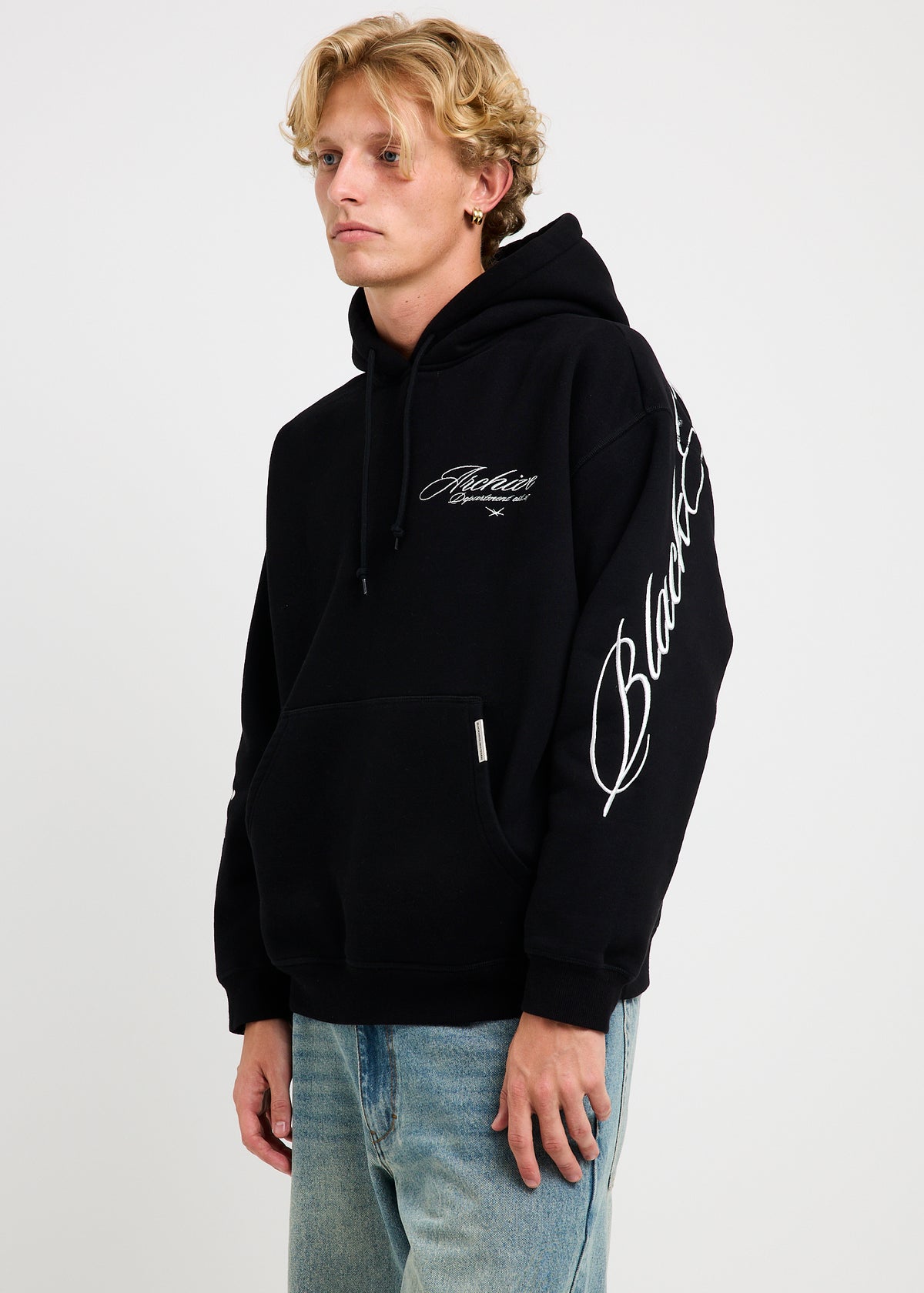 Script Hoodie BLACK