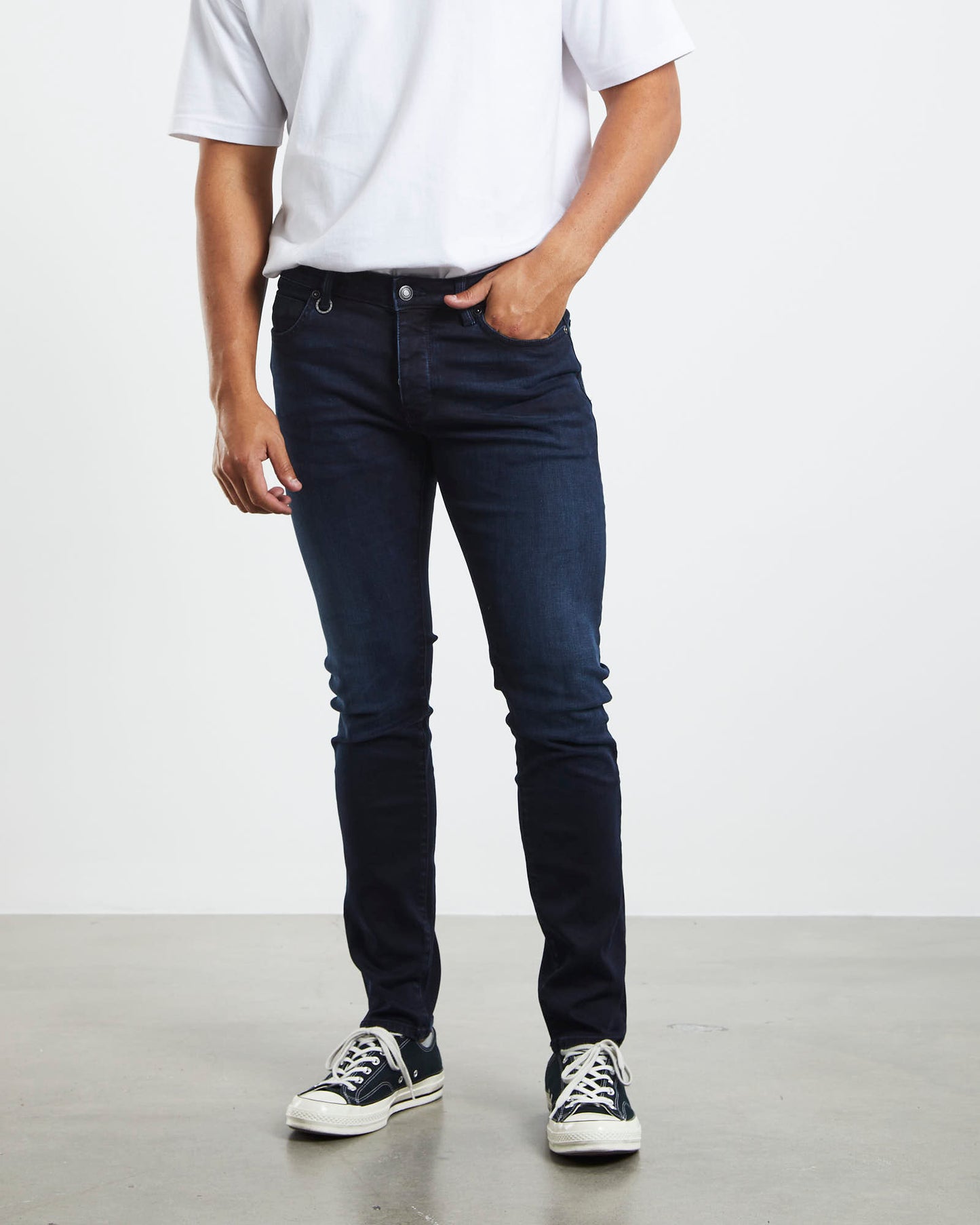 Iggy Skinny Denim Jeans Polar Dark