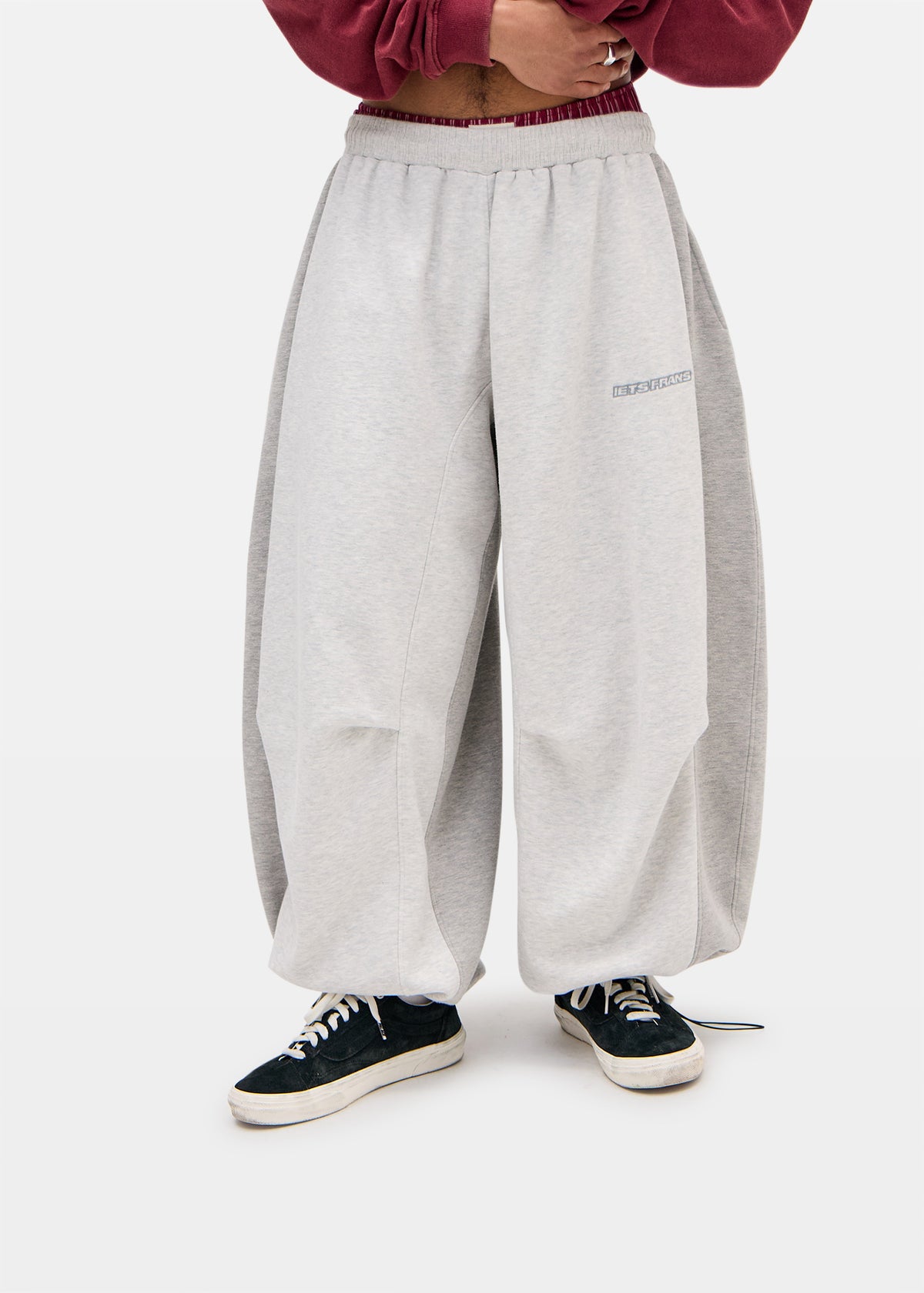 Sid Barrel Joggers GREY PANEL