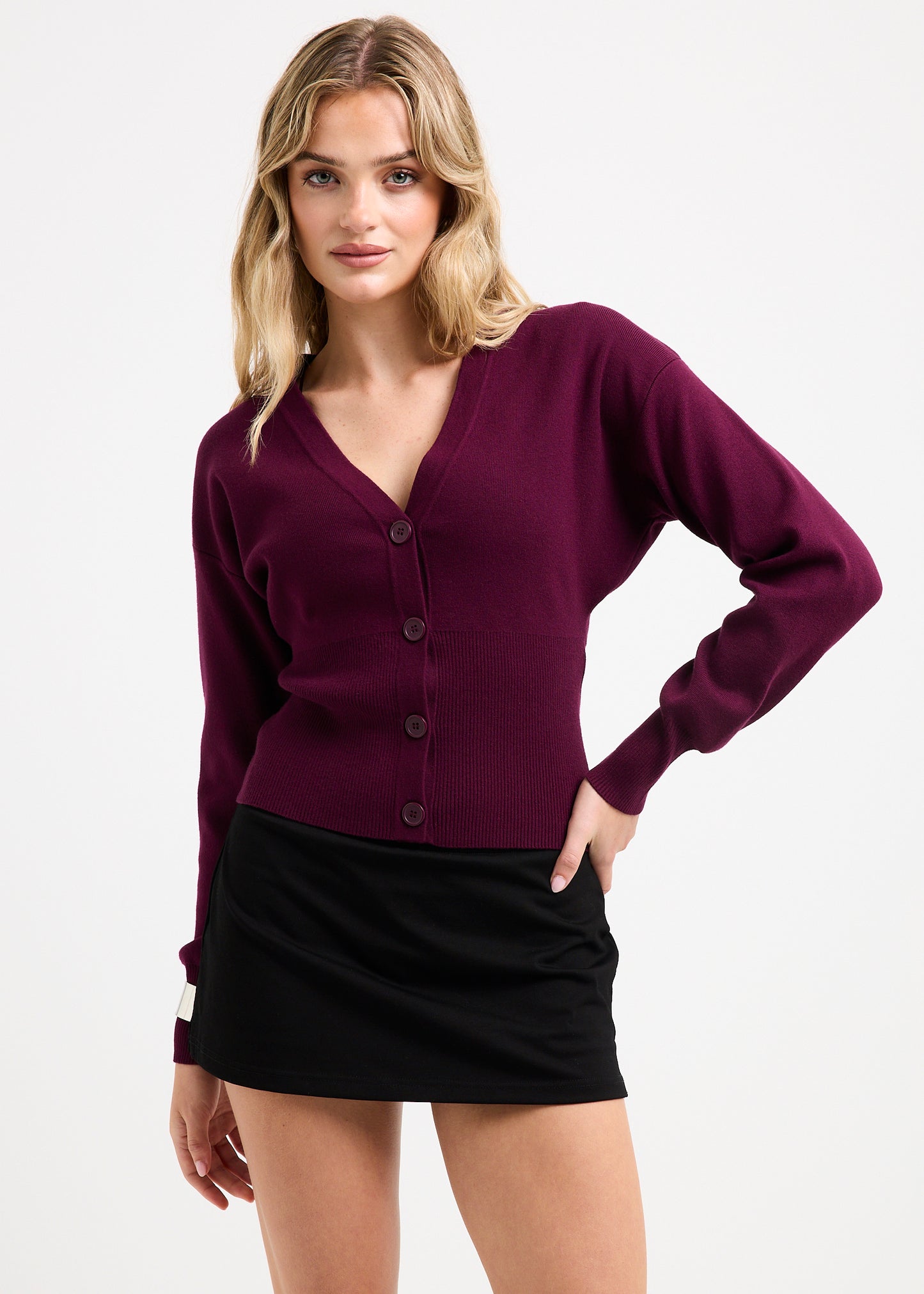 Callie Cinched Long Sleeve Knit Cardigan