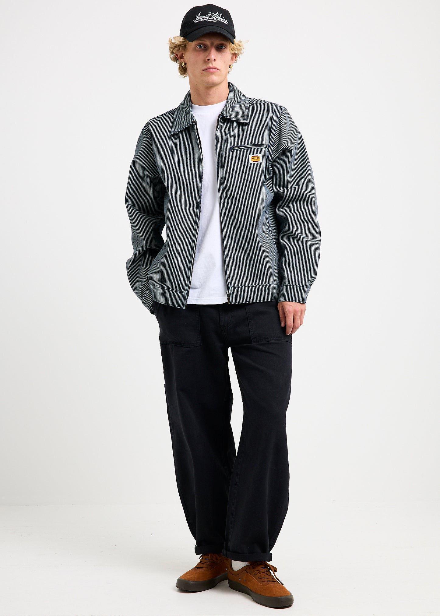 Ezy Barrel Denim Jeans Work Canvas Roll Black