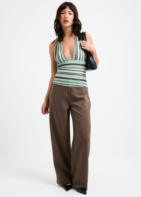 Aubrey Mid Straight Pants PEAT