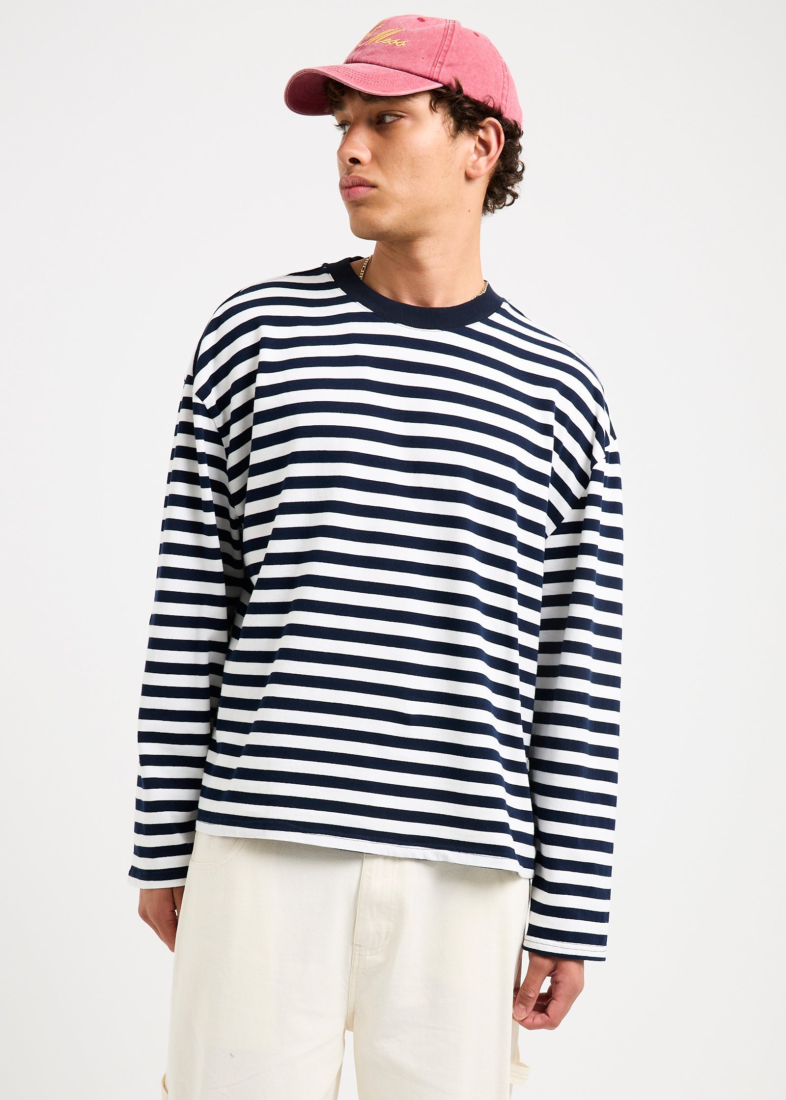 Line Long Sleeve Shirt NAVY