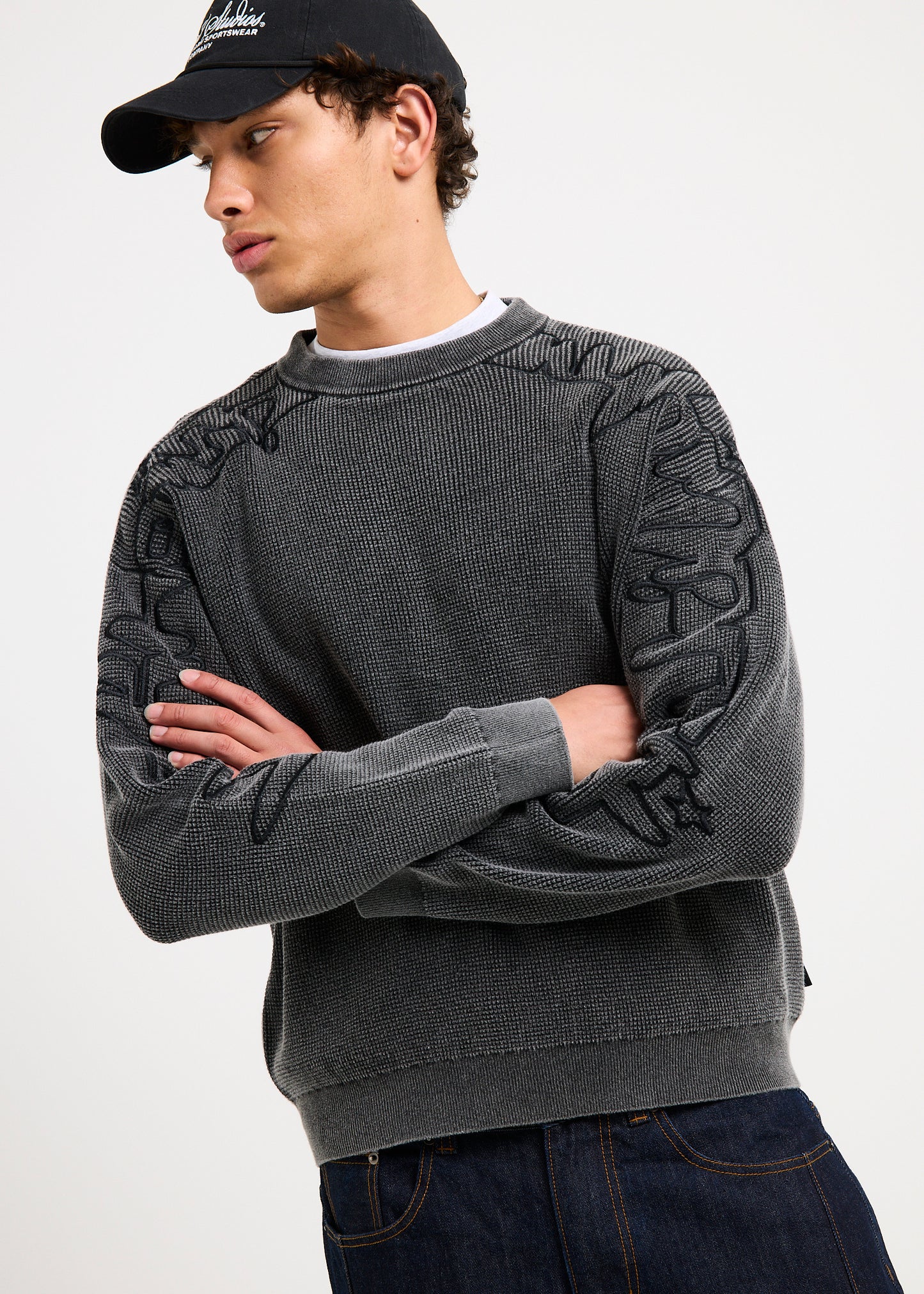 Scrawl Waffle Knit Jumper