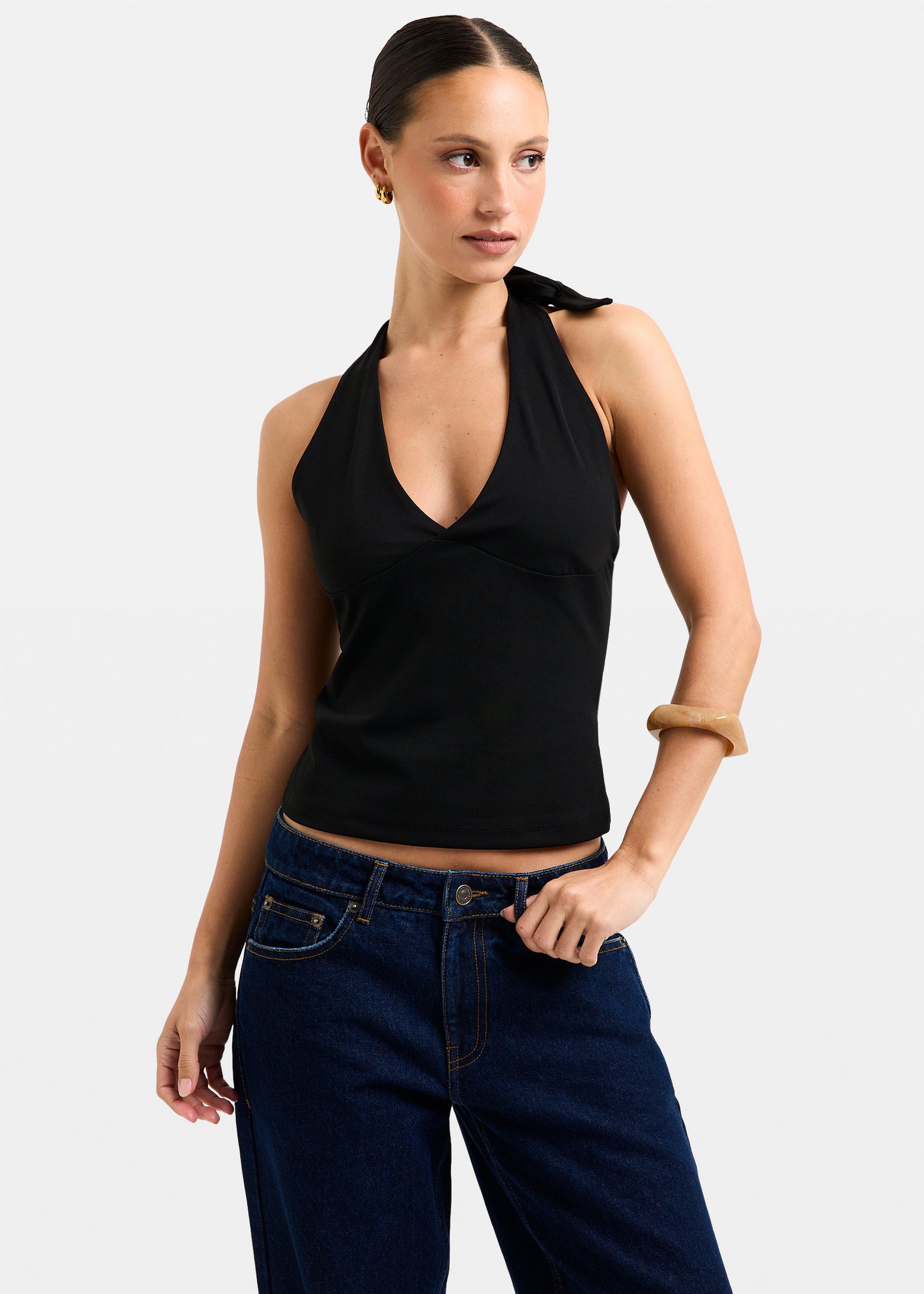 Plunge Halter Top
