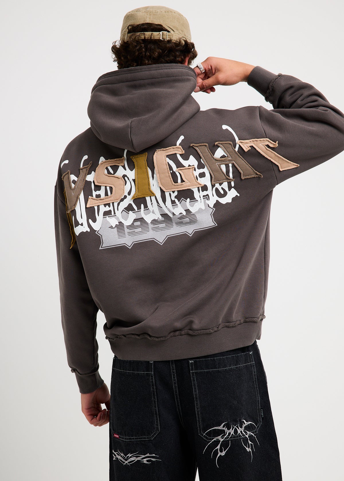 Kozmos Pull Over Hoodie WASHED BLACK