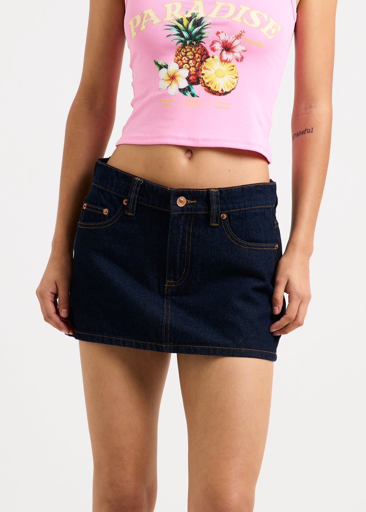 Tide Low Rise Mini Skirt