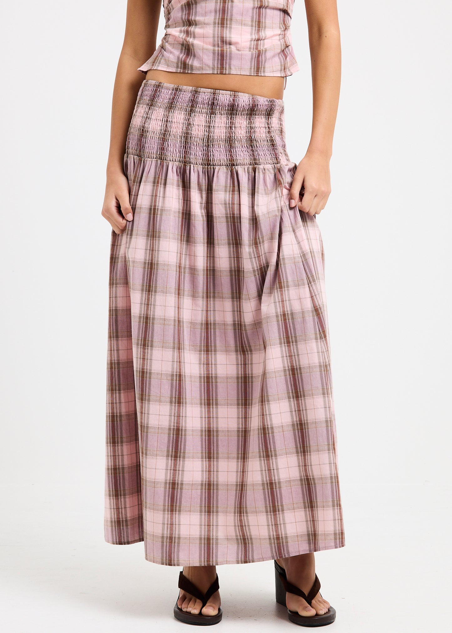 Nani Shirred Maxi Skirt