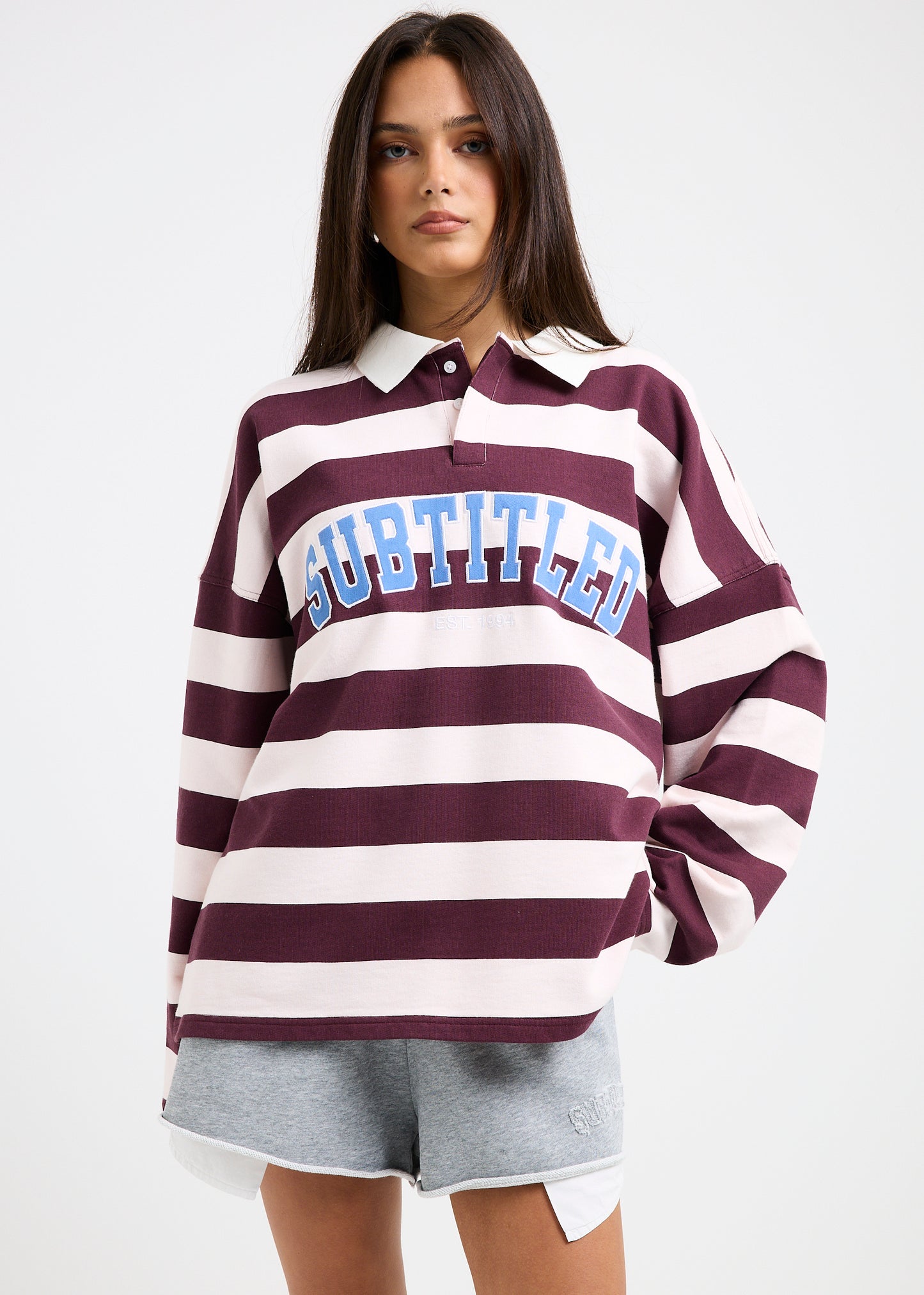 Portland Striped Polo Sweat Shirt