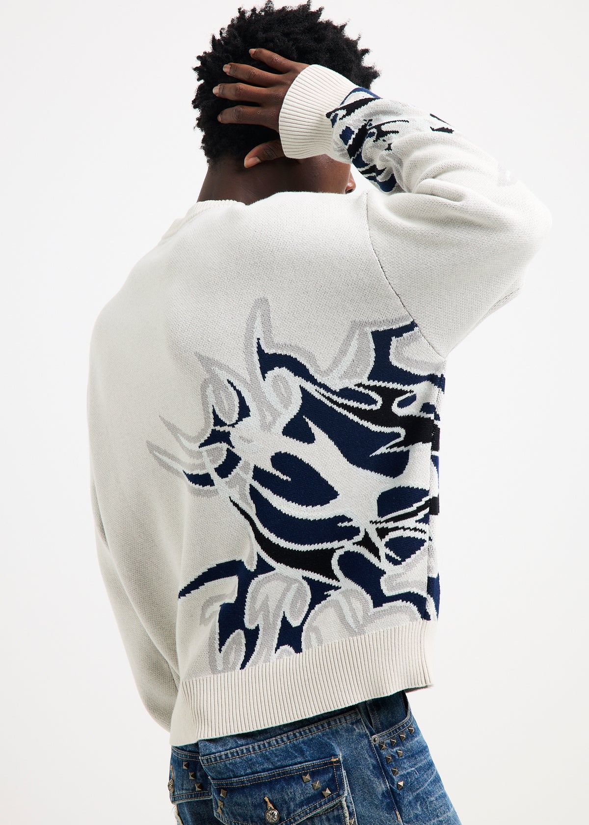 Archgoat True Knit Crew Jumper GREY