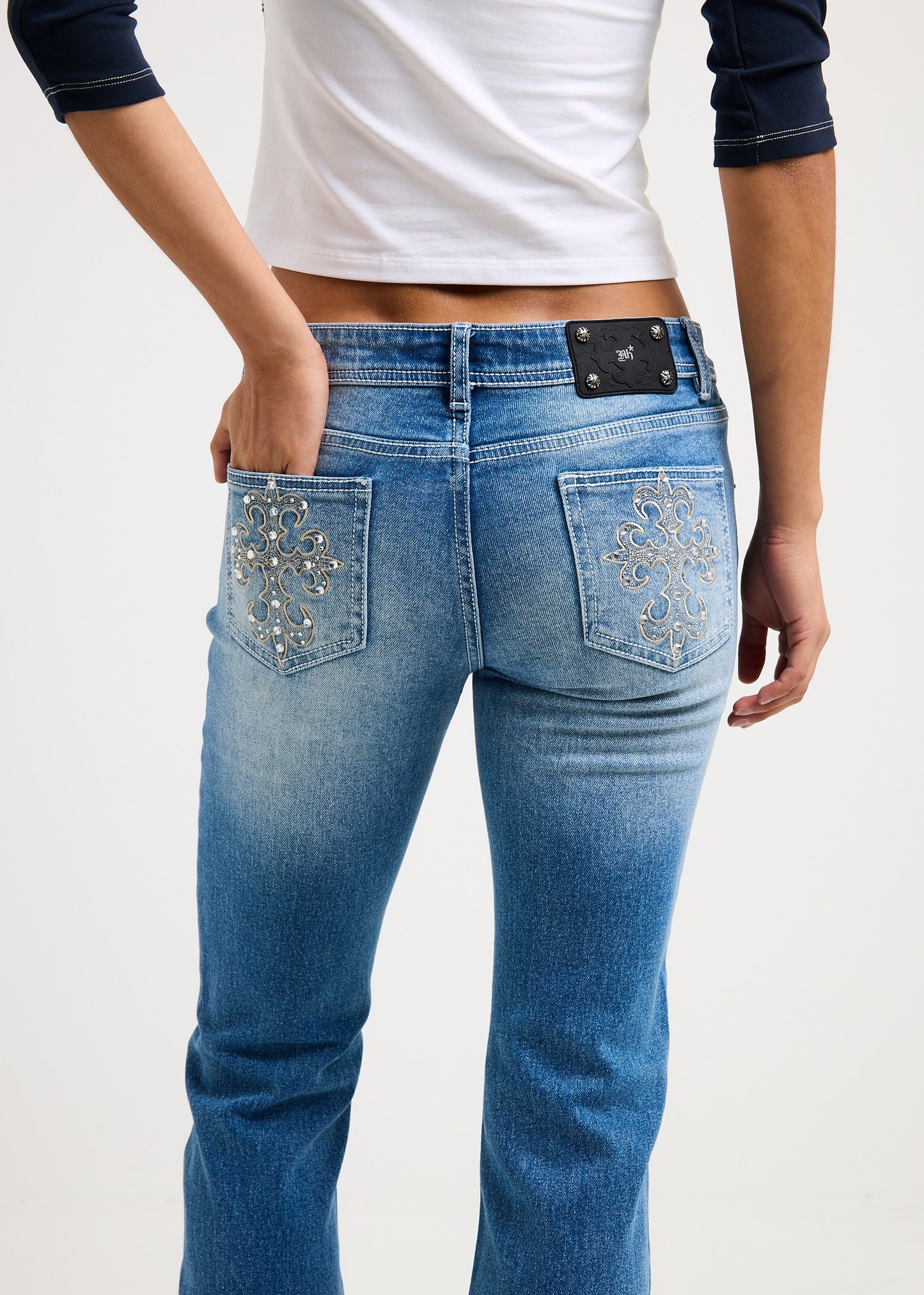 Beckham Y2K Flare Denim Jeans