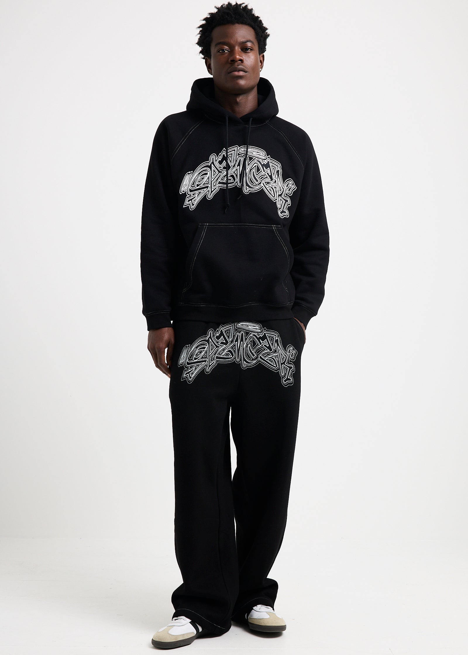 Dome Baggy Track Pants BLACK