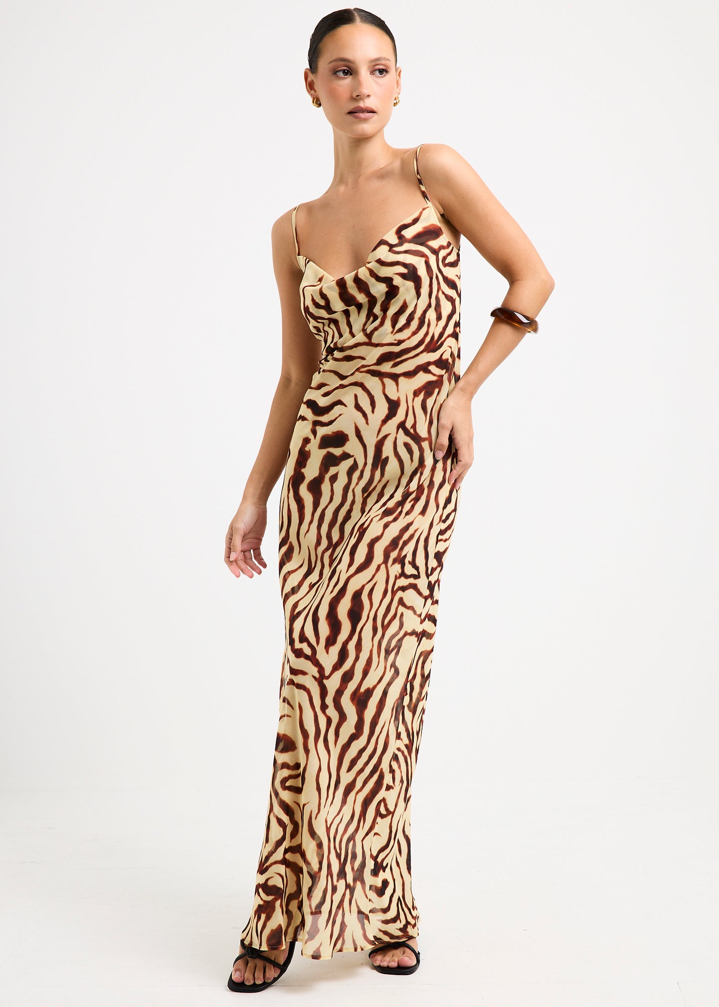 Linda Sheer Slip Maxi Dress