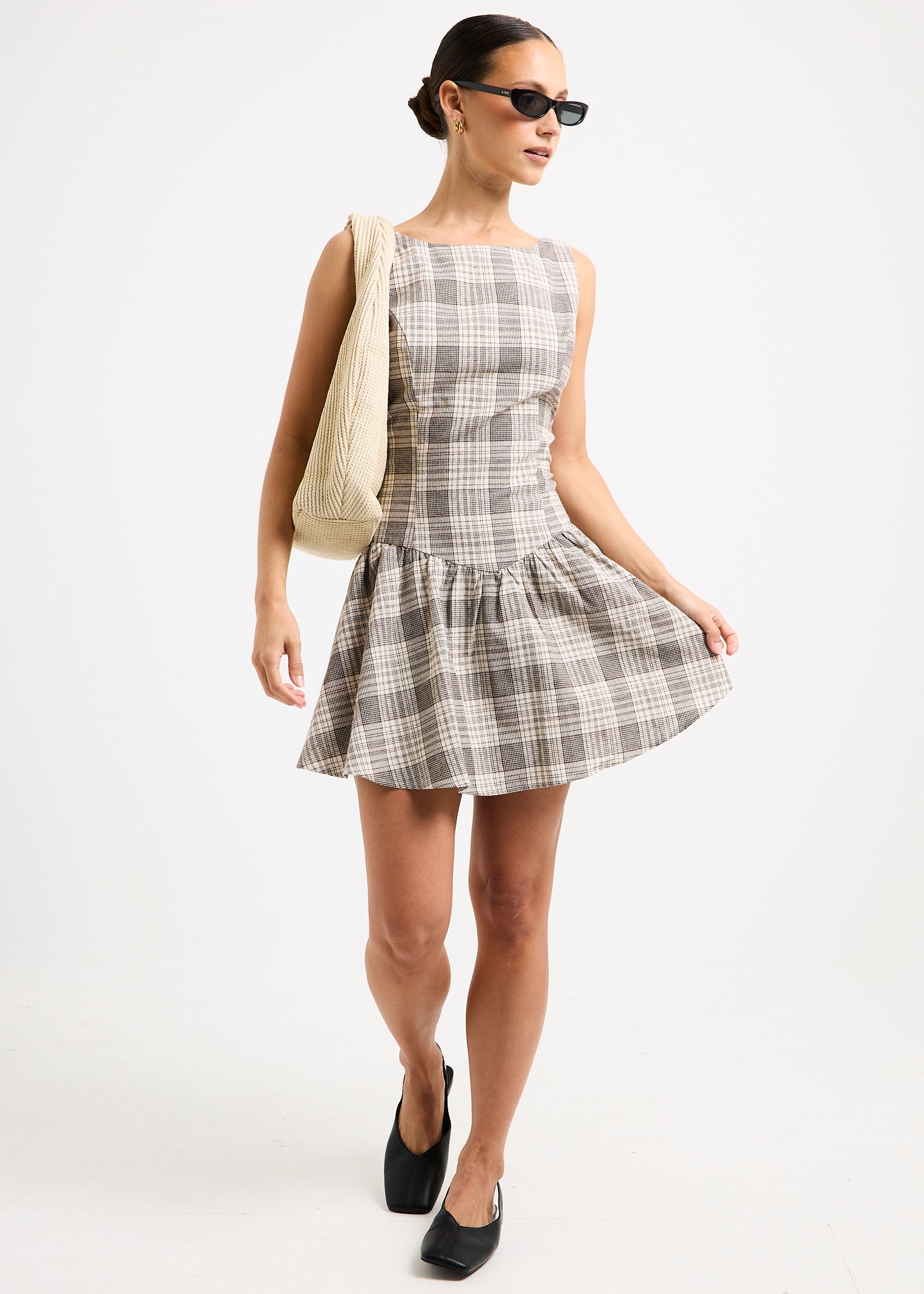 Guava Shirred Mini Dress