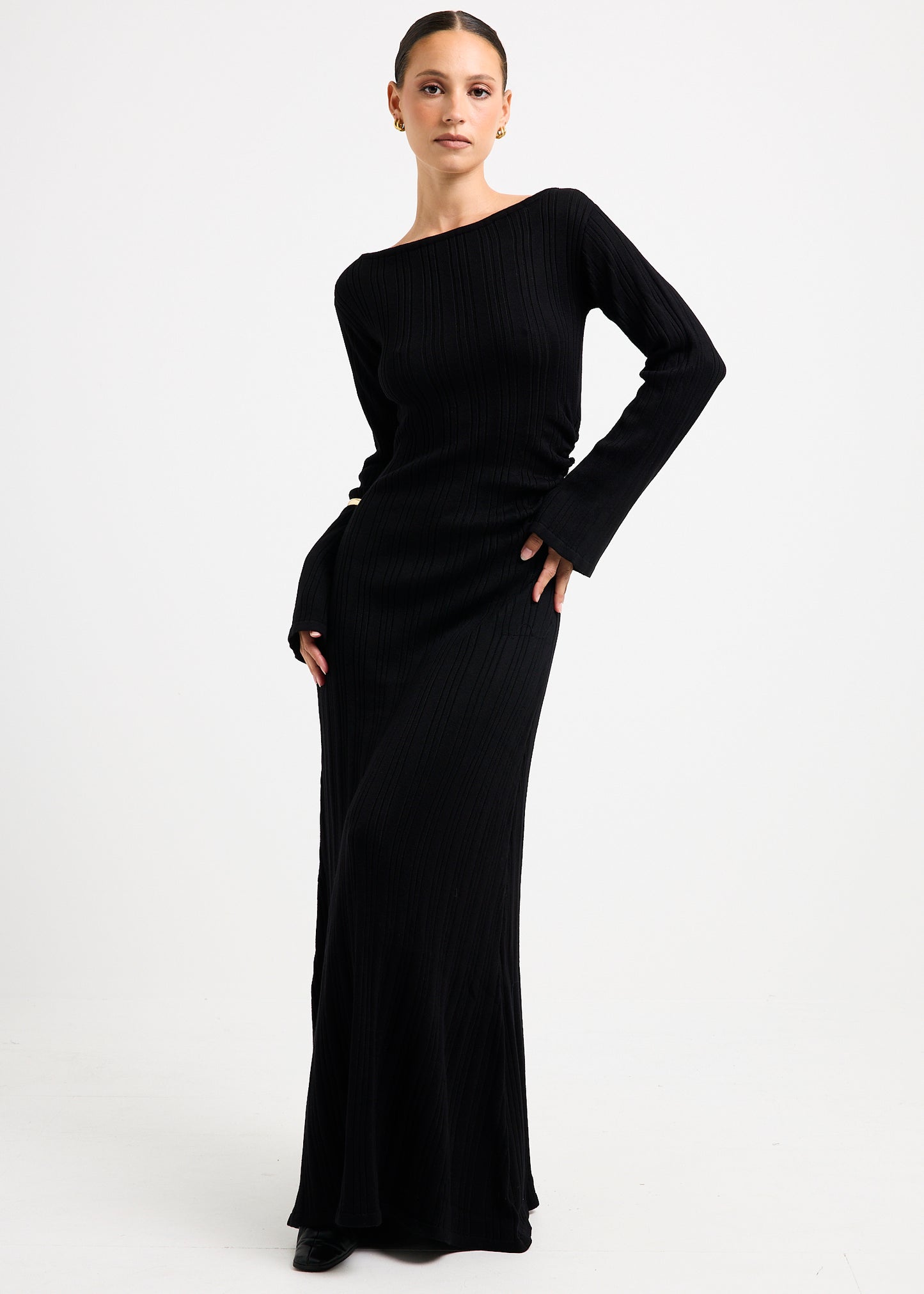Peyton Off Shoulder Knit Maxi Dress