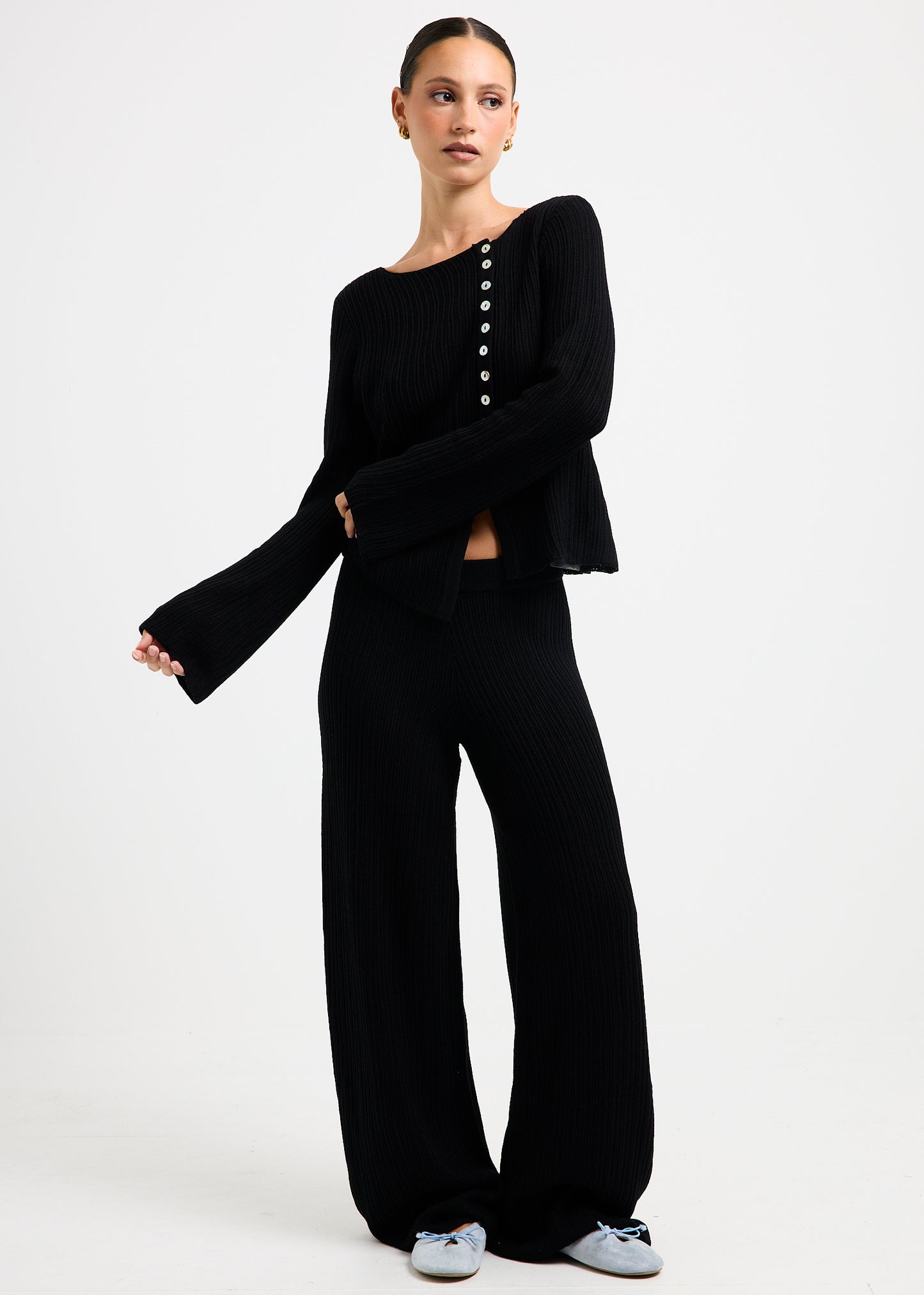 Ireland Wide Leg Knit Pant