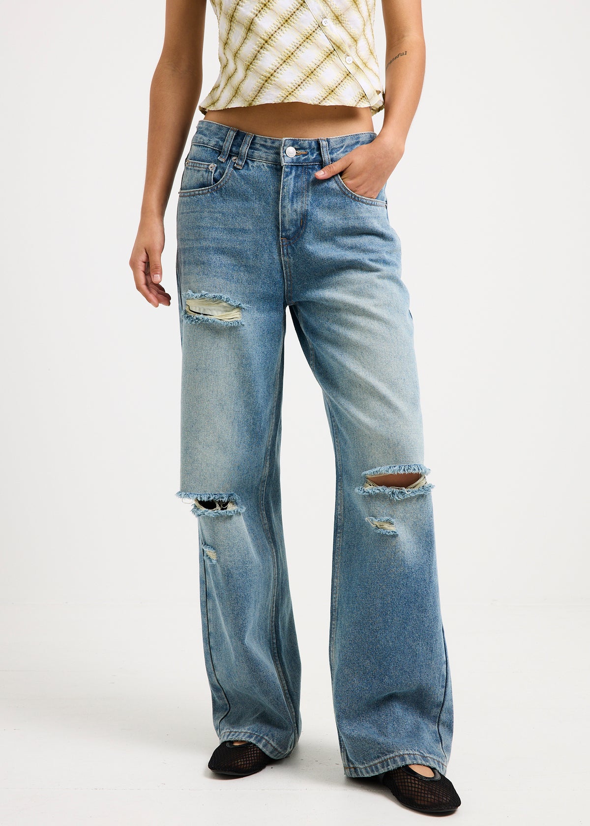 Dina Straight Decon Denim Jeans