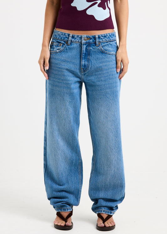 Holly Mom Denim Jeans BLUE