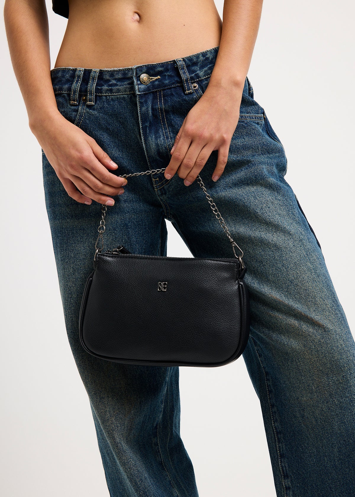 Multi Strap Chain Bag BLACK