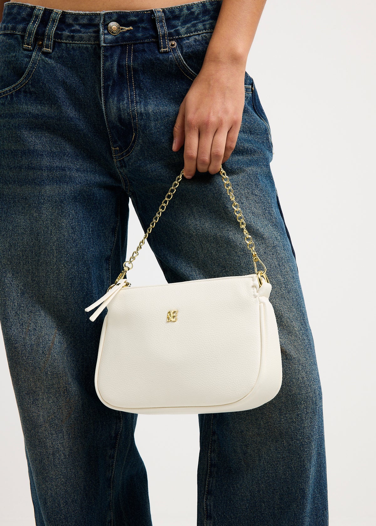 Multi Strap Chain Bag ECRU