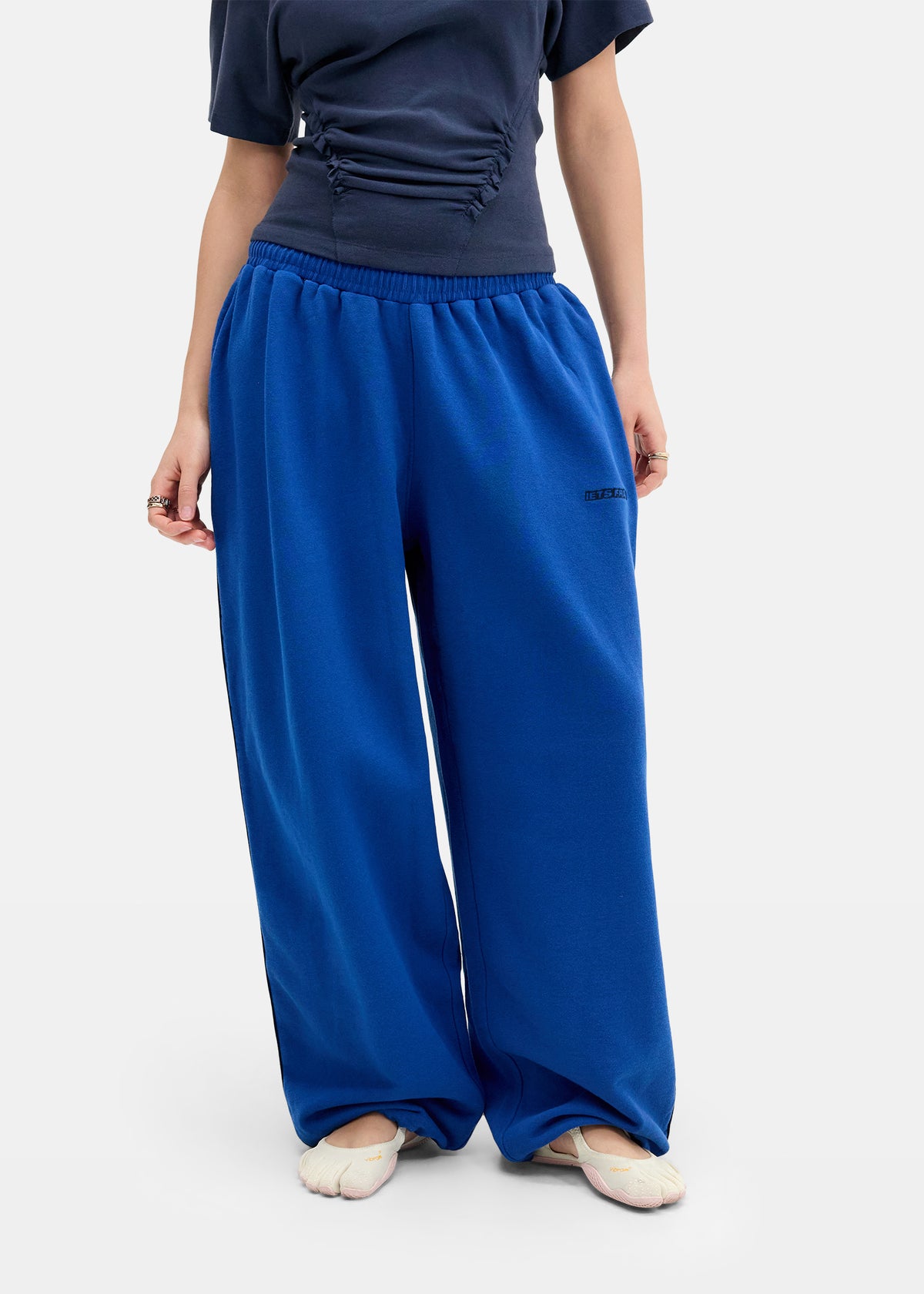 Harri Wide Leg Jogger Pants COBALT-5413