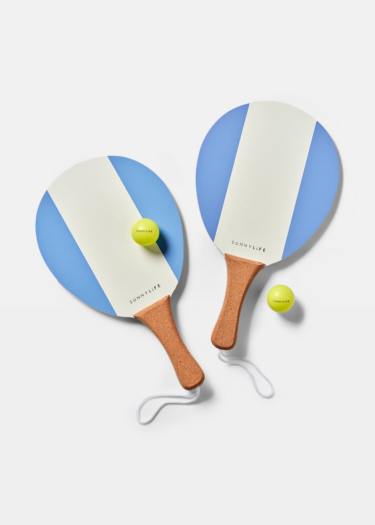 Vintage Beach Paddles LA MER MED BLUE