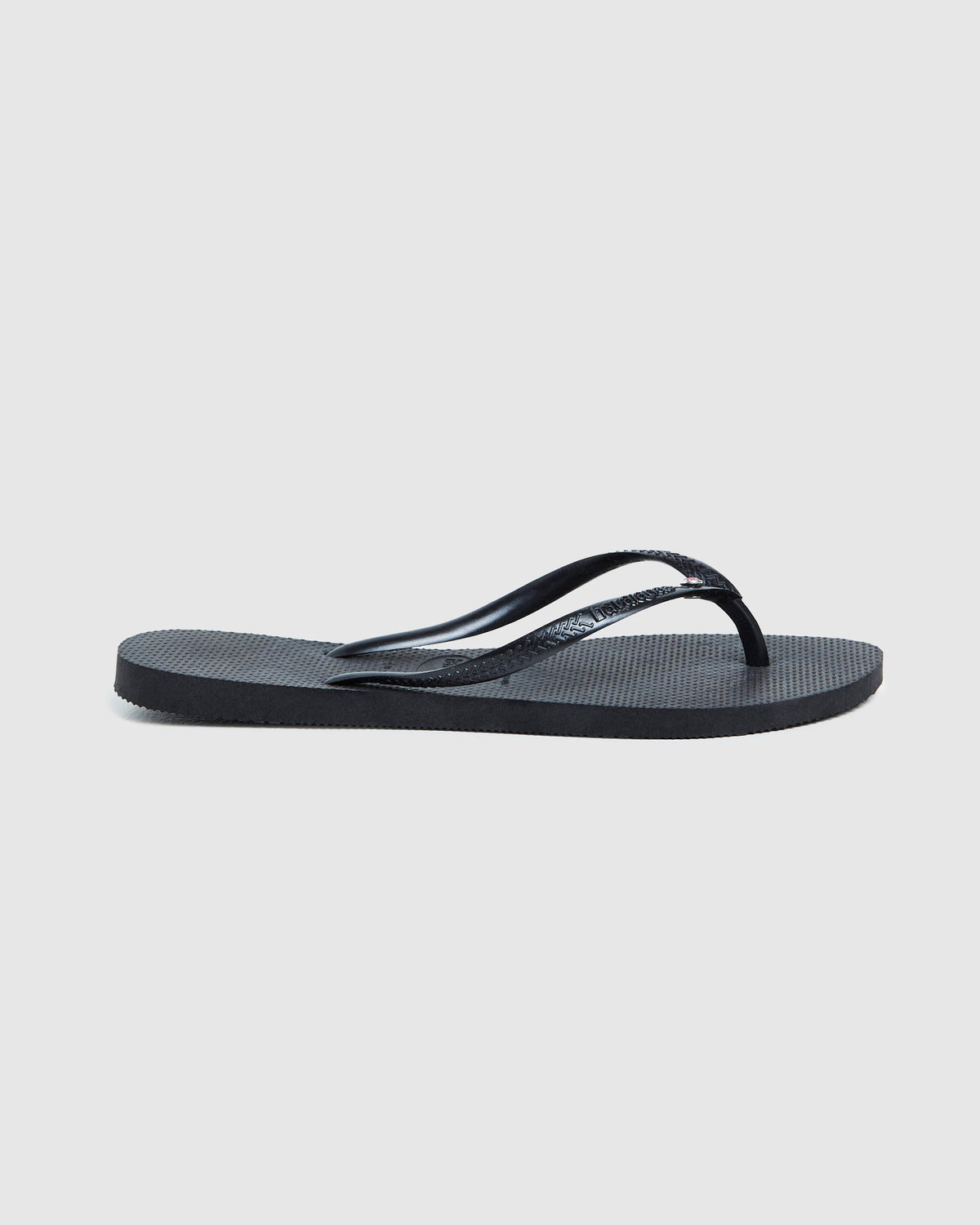 Slim Rose Crystal Thongs BLACK