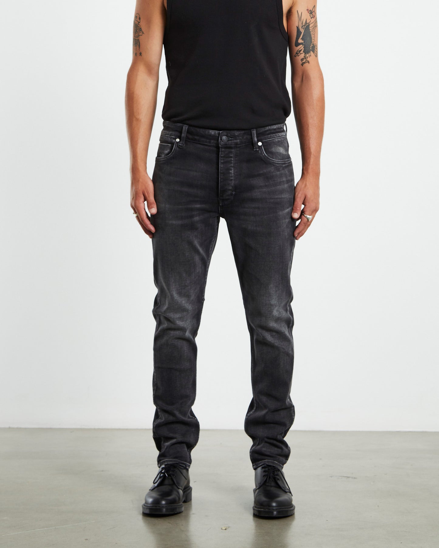 Ray Tapered Slim Jeans Interzone Black