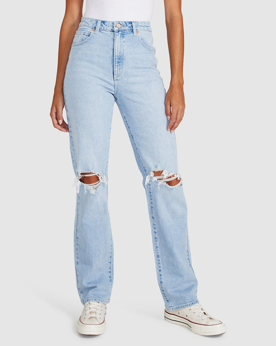 94 High Straight Jeans Gina Ripped Blue