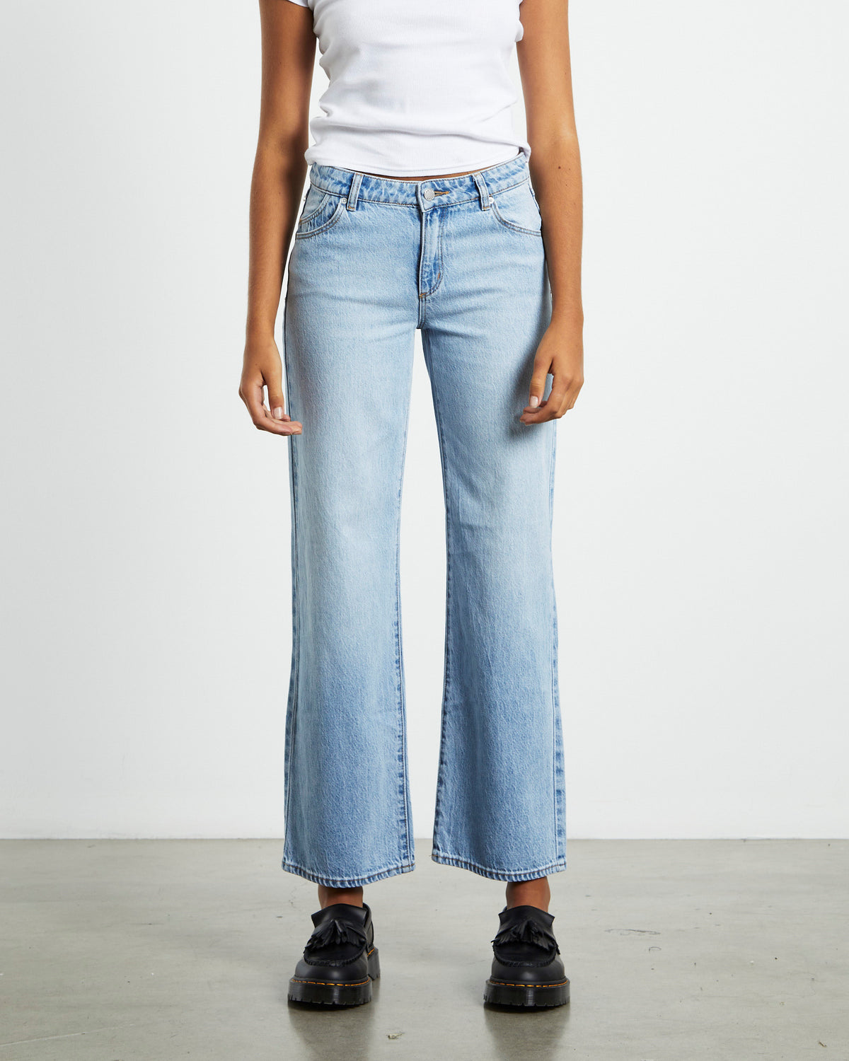 Heidi Low Jeans Lyocell Blue BLUE