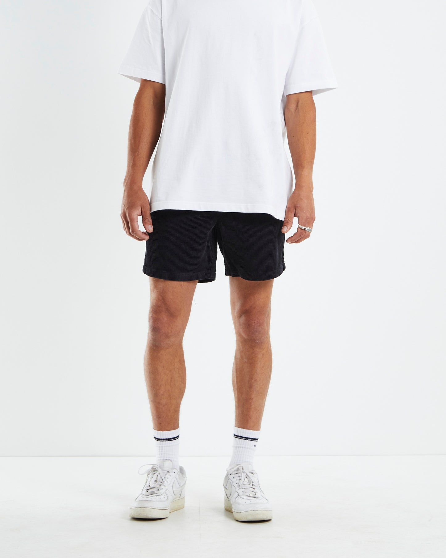 Bedford Cord Shorts Black