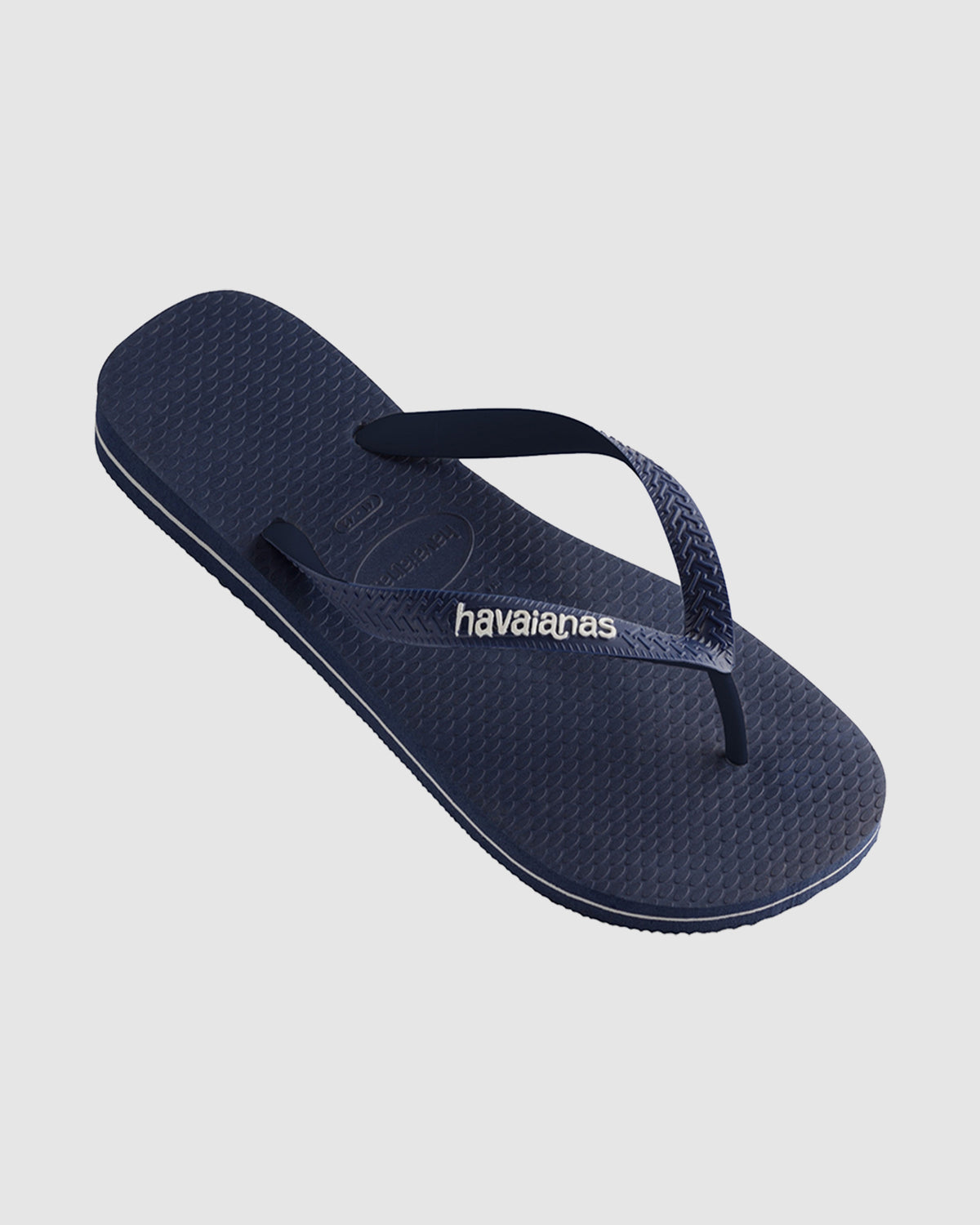 Rubber Logo Thongs NAVY/WHITE