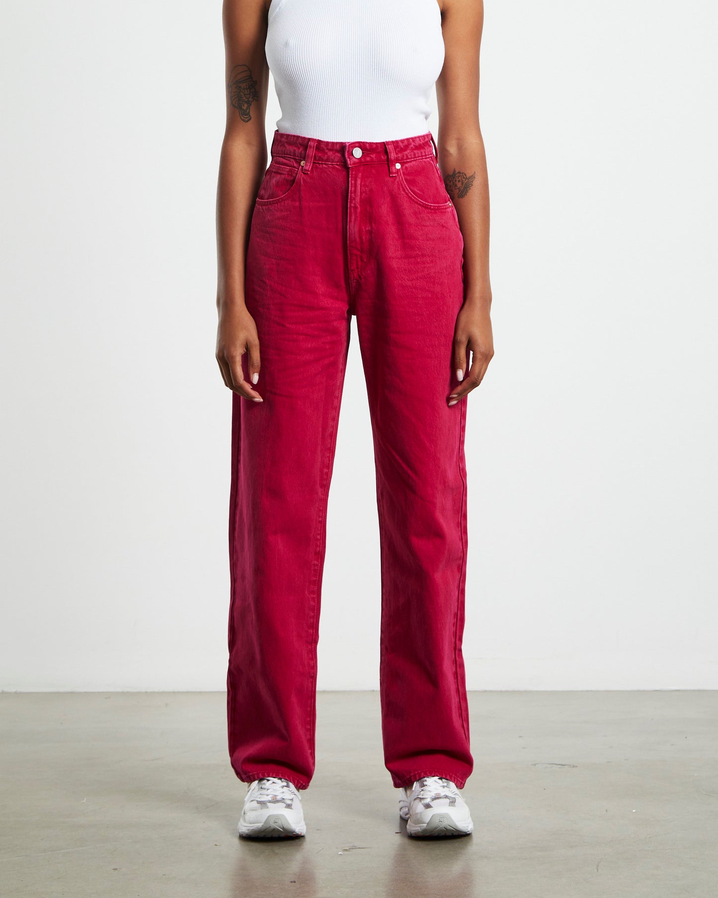 A Carrie Jeans Magenta Pink