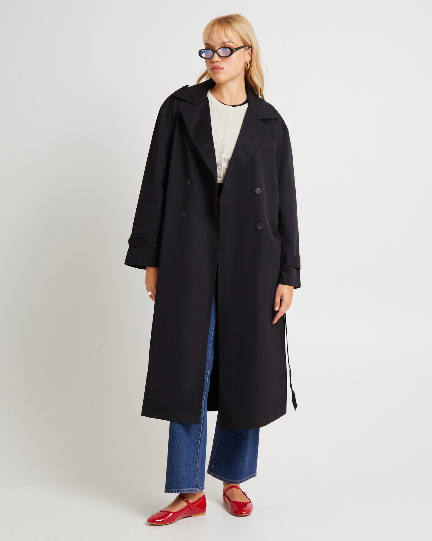 Tamika Trench Coat Black