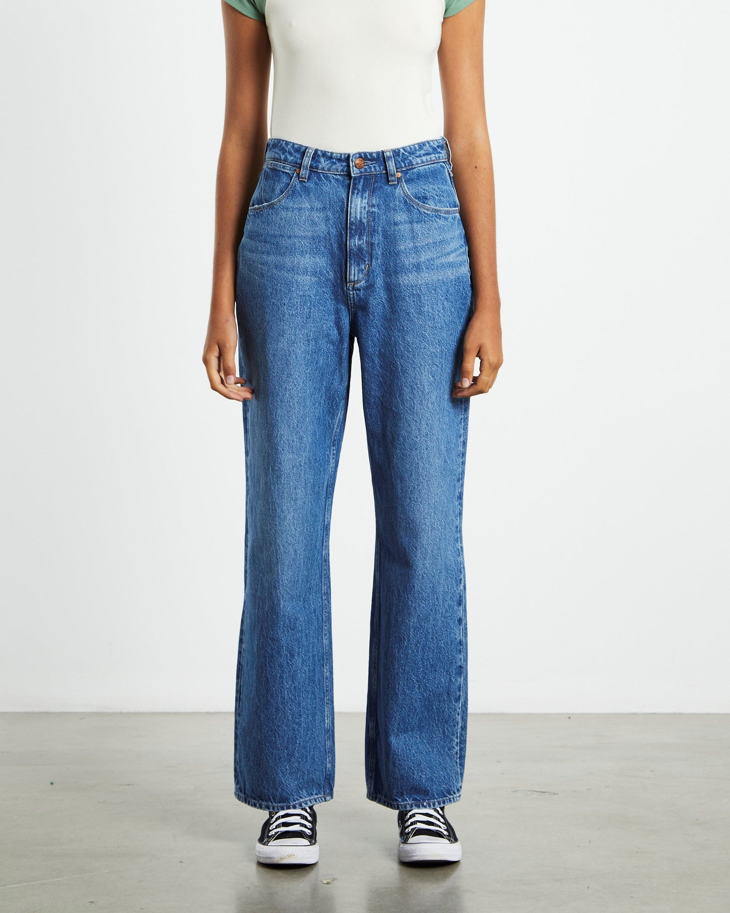 Bella Baggy Jeans Blue Flower