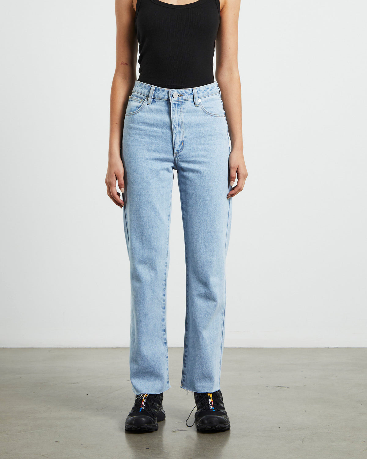 High Straight Petite Denim Jeans Walkaway Blue WALKAWAY