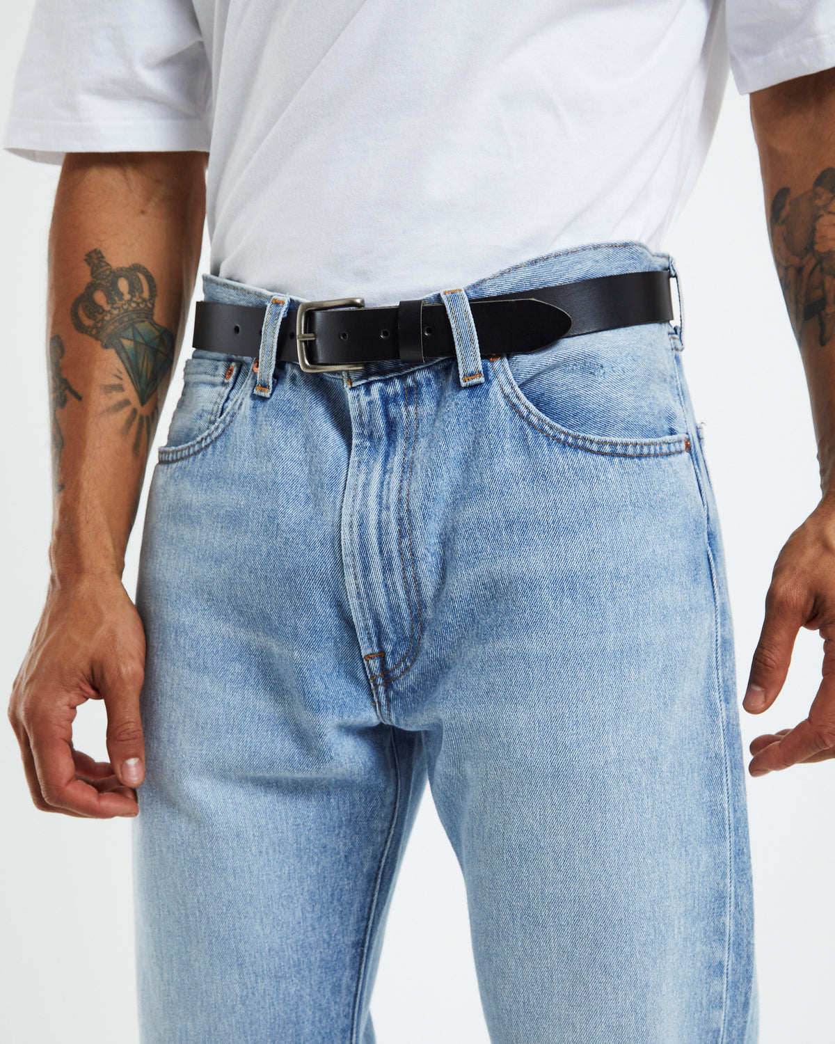 Everyday Australian Made Leather Belt Black BLACK