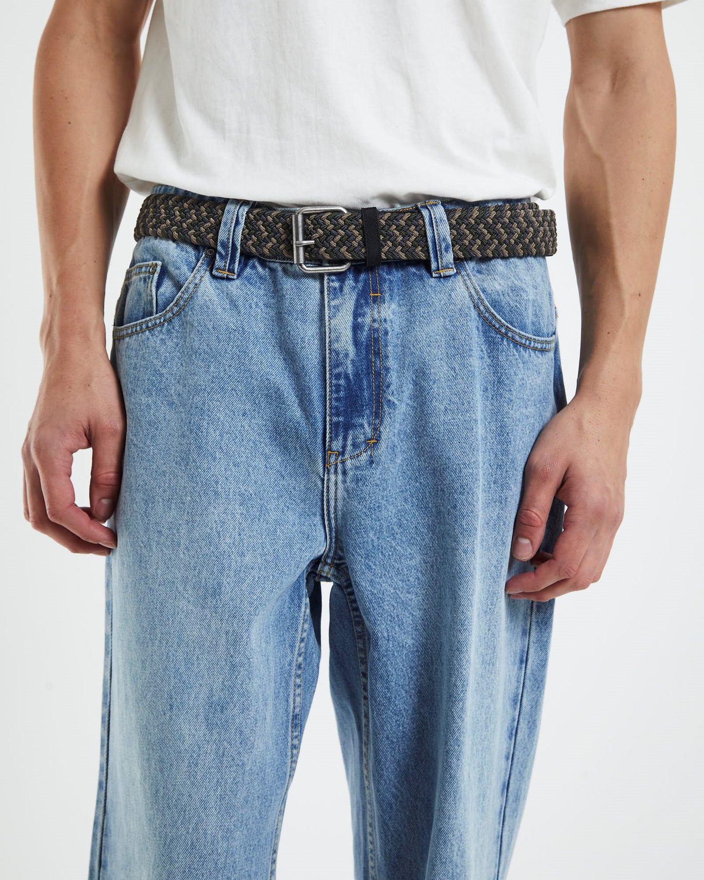 Braid Belt Olive Green