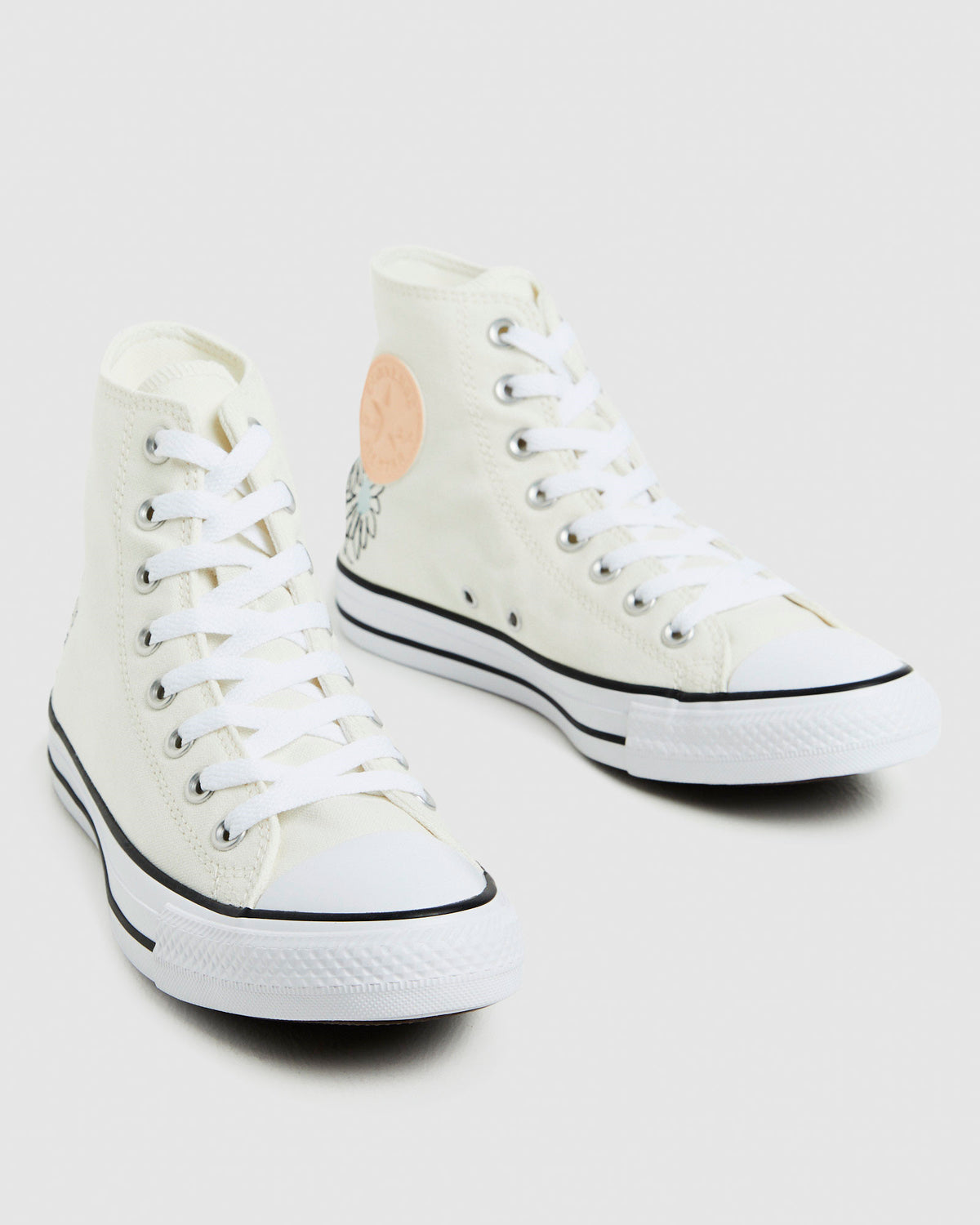 Chuck Taylor All Star Hi Top Sneakers Summer Florals White