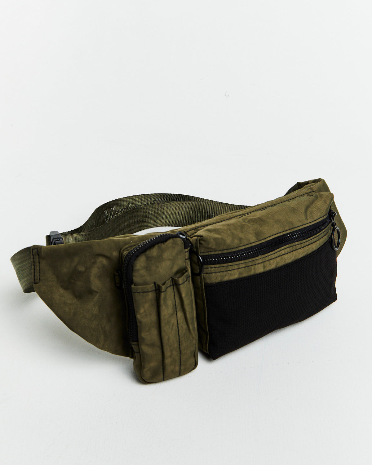 Multi Pocket Pouch Bum Bag in Green KHAKI