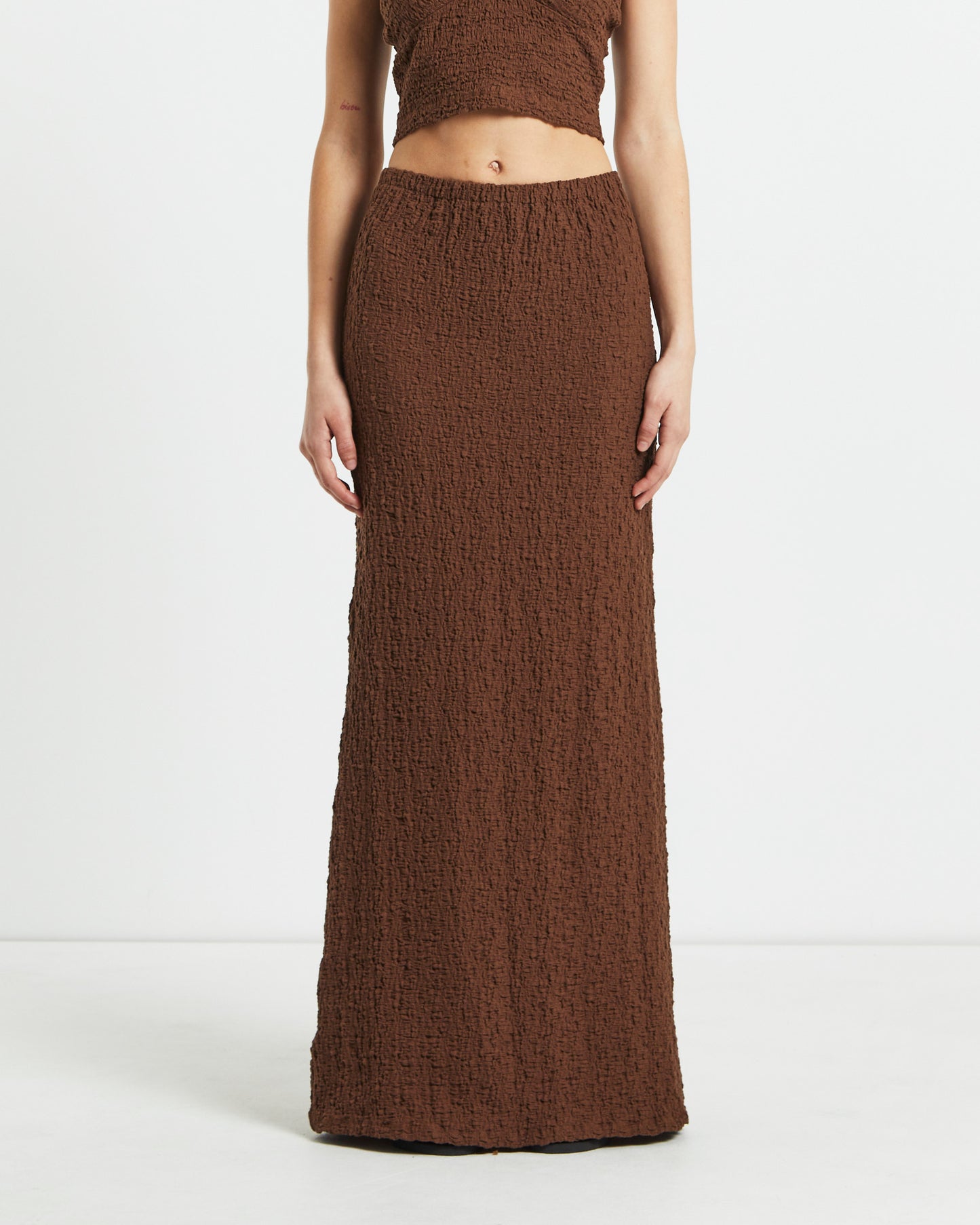 Skyla Textured Maxi Skirt