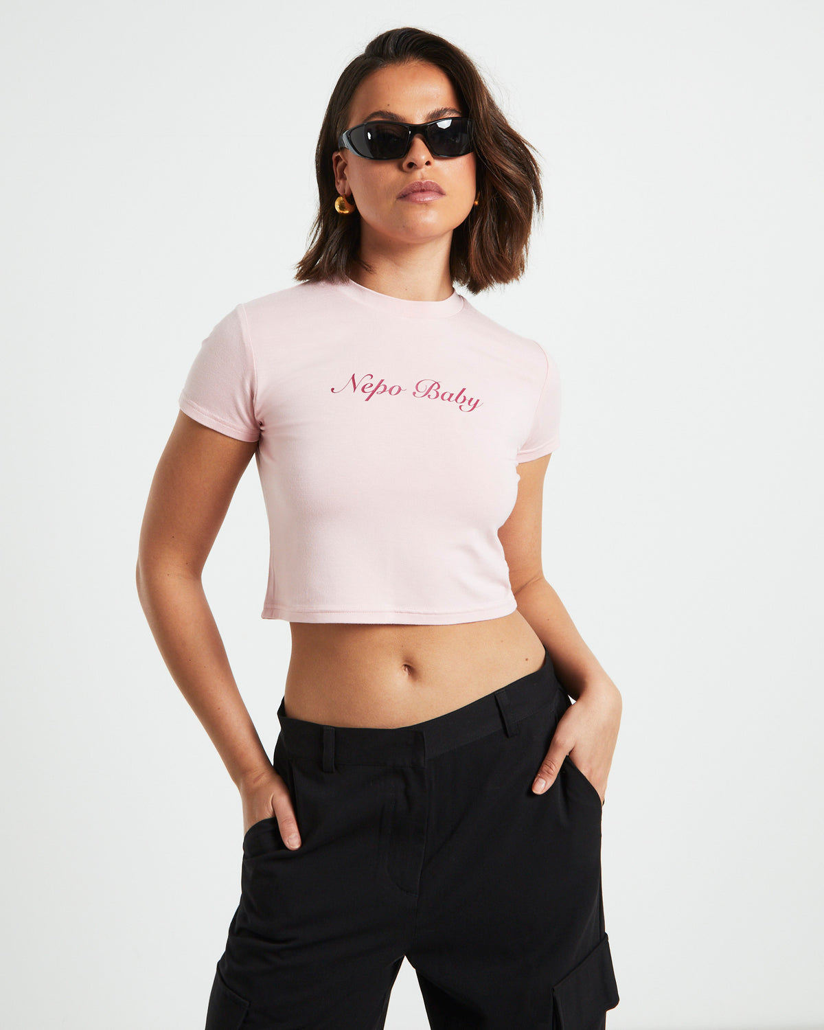 Nepo Baby Tee in Pink PINK