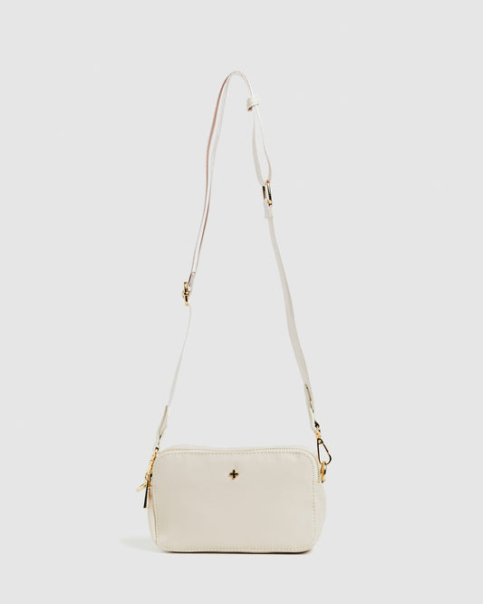 Laroi Cross Body Bag in Bisque Nylon Gold NATURAL