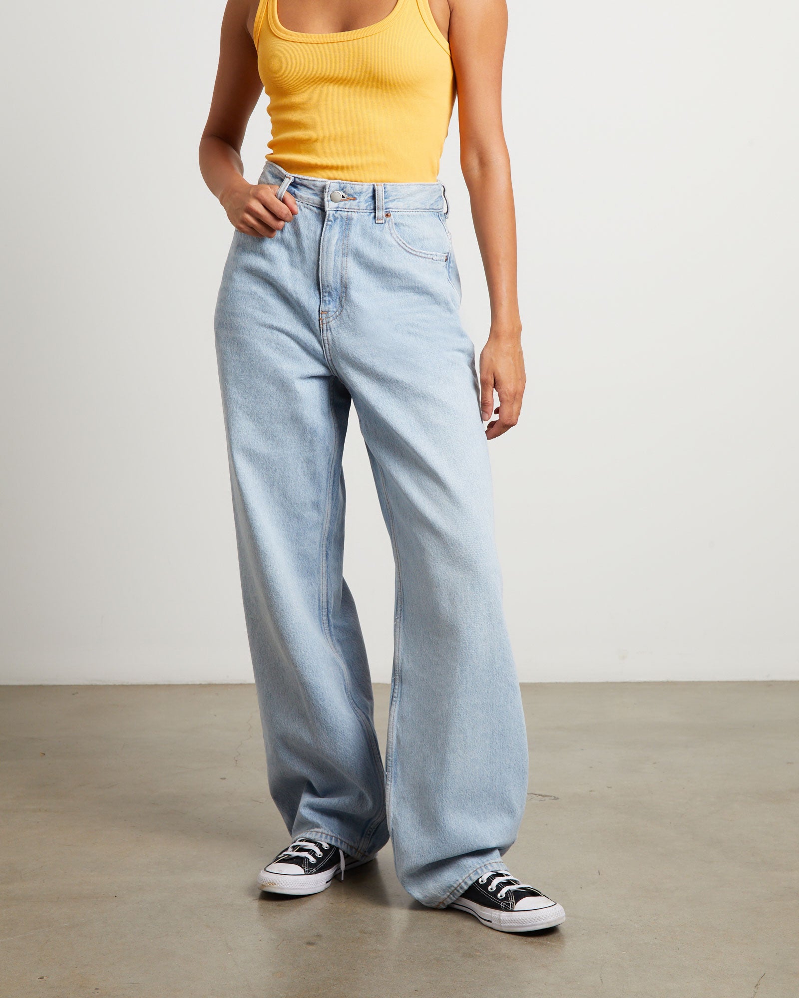 Donna Denim Jeans Stream Light Worn DENIM