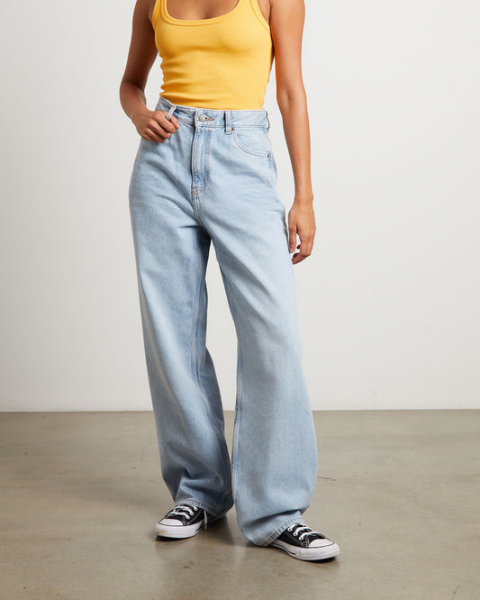 Donna Denim Jeans Stream Light Worn DENIM