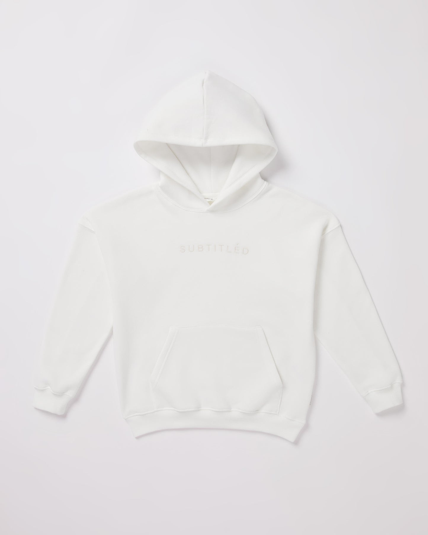 Teen Girls State Oversized Hoodie in White
