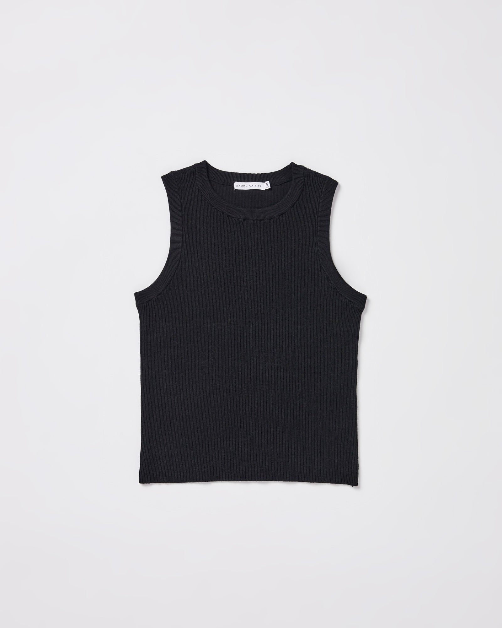 Teen Girls Luxe Knitted Tank Top in Black BLACK