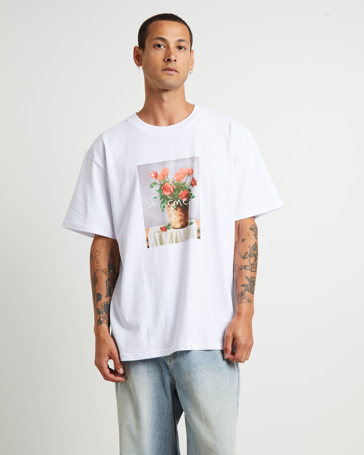 Still Life Short Sleeve T-Shirt in White WHITE