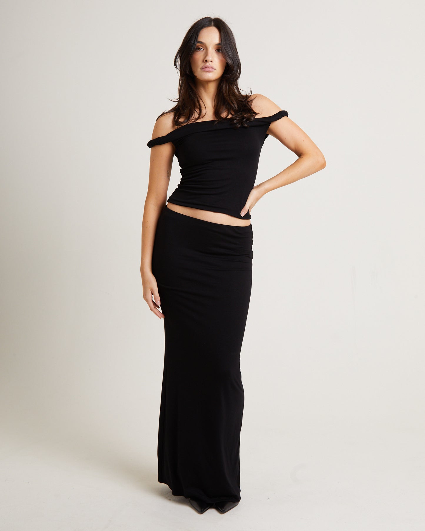Dom Slinky Hipster Maxi Skirt